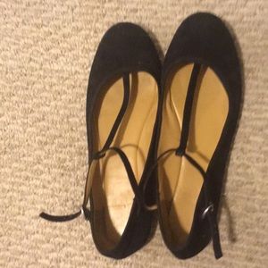 Black Mary Jane style flats